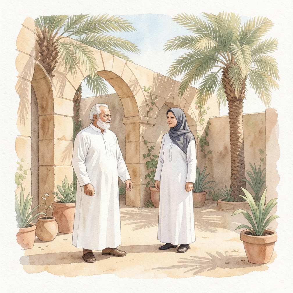 طي ذراع اليسار نحو مركز القميص