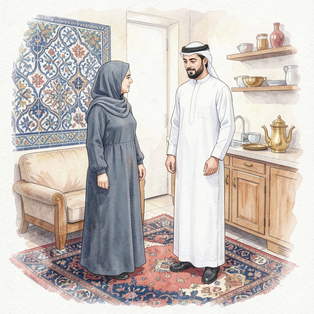 التأكد من أن القميص مُطوي بشكل صحيح