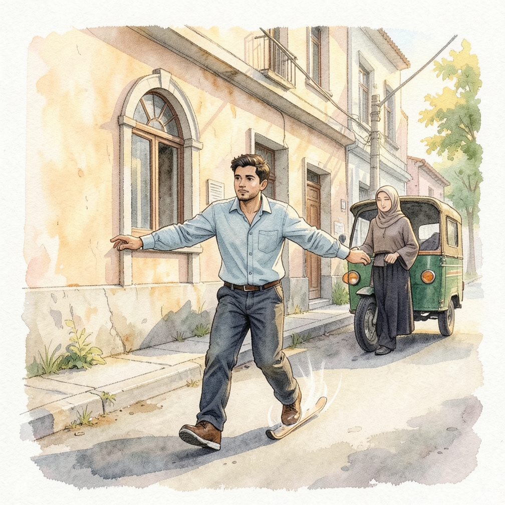 استخدم الرياح لتبطؤ التزلج