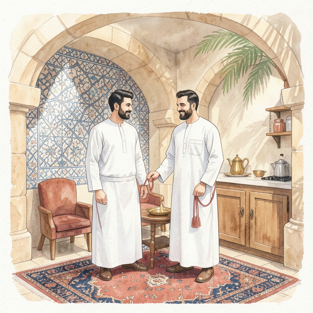رفع الحبال من فوق القضيب الدائري