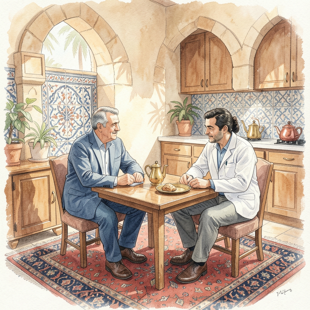 خضع للعلاج الطبي