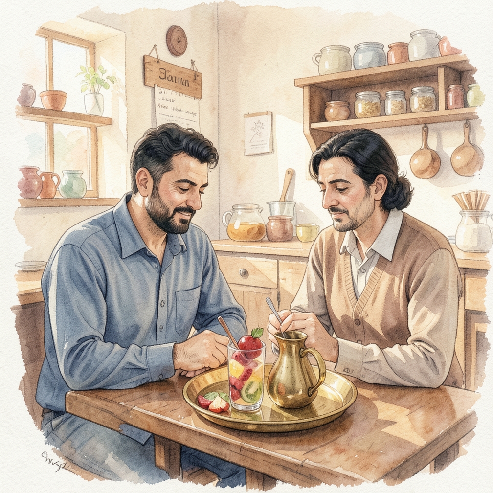 صنع مشروب من الفاكهة