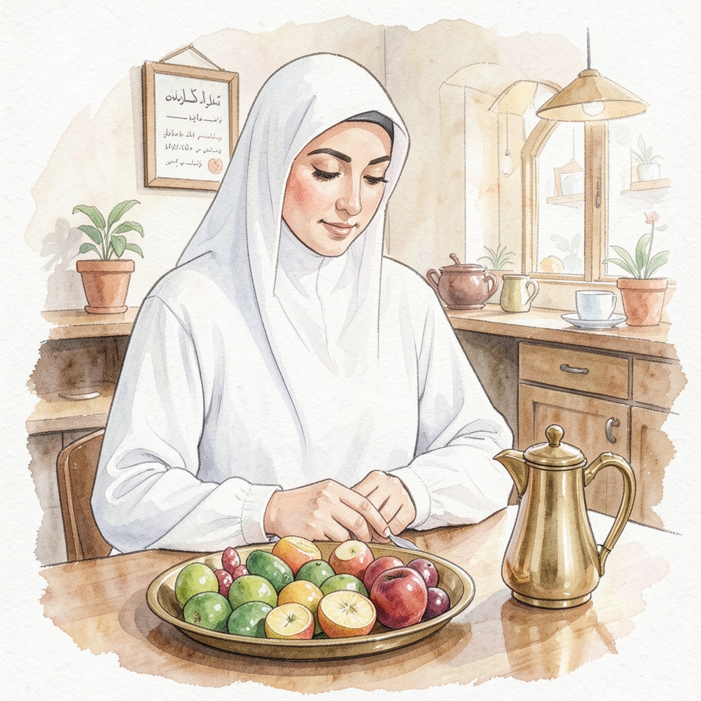 طهي الفاكهة غير الناضجة
