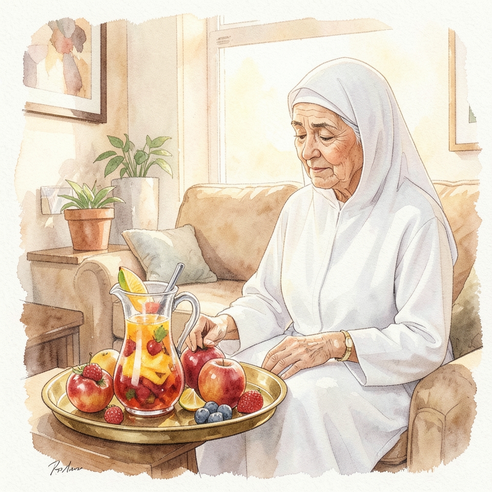 صنع مشروب من الفاكهة
