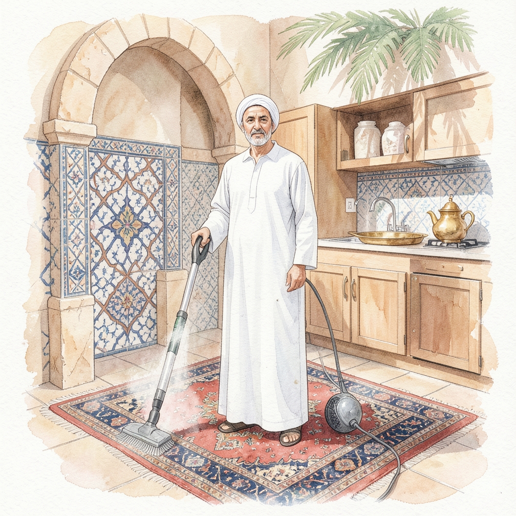 تنظيف الغطاء والمروحة