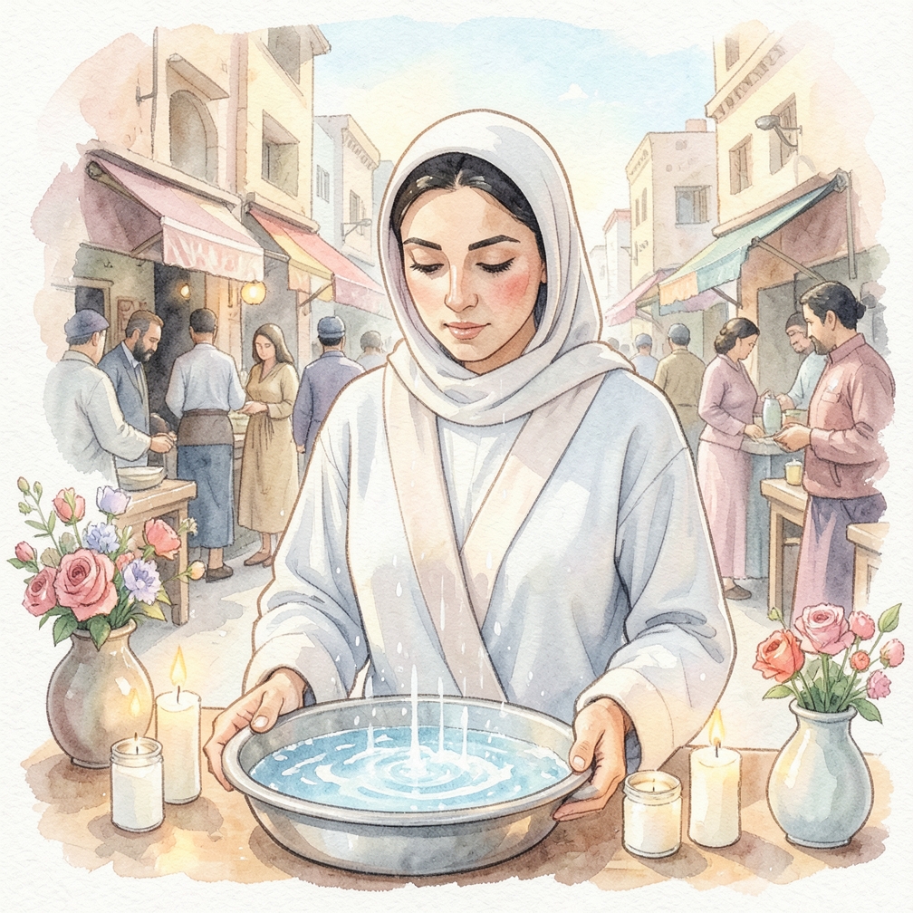 وضع الوجه في البخار