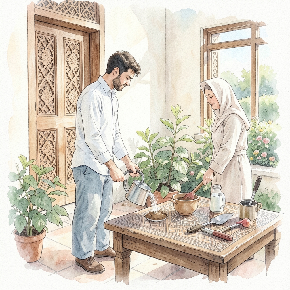 العناية بالنبات بعد الزراعة