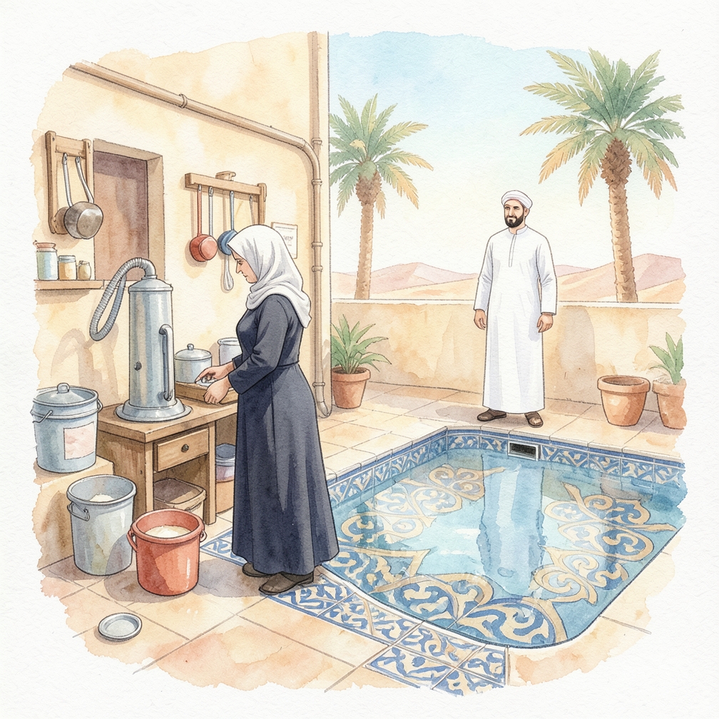 استئجار أو شراء مضخة مغطاة