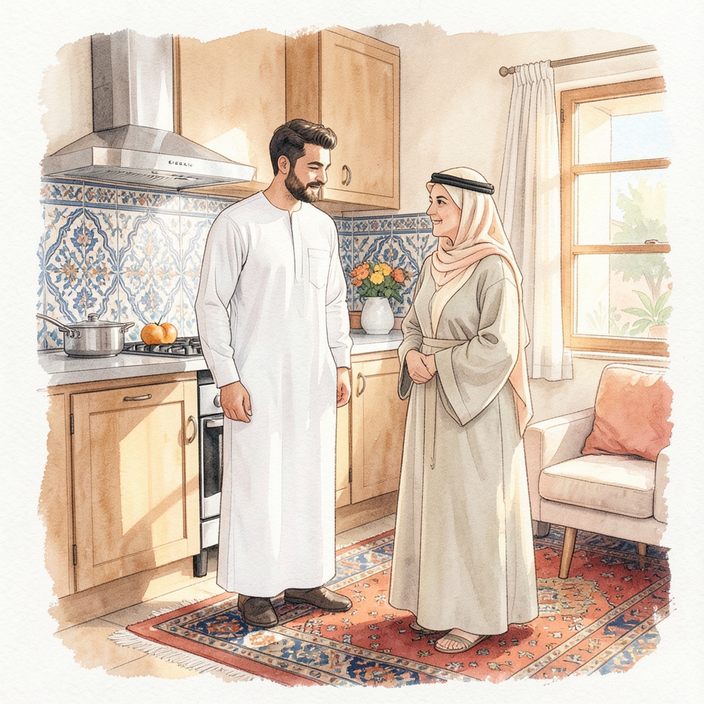 تسخين مقلاة الفطائر
