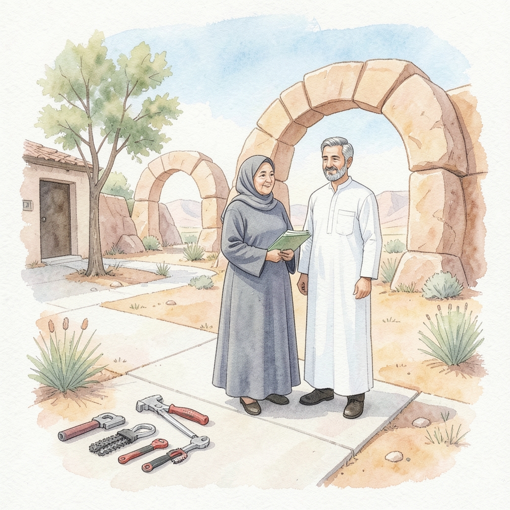 التأكد من توفر الأدوات والقطع
