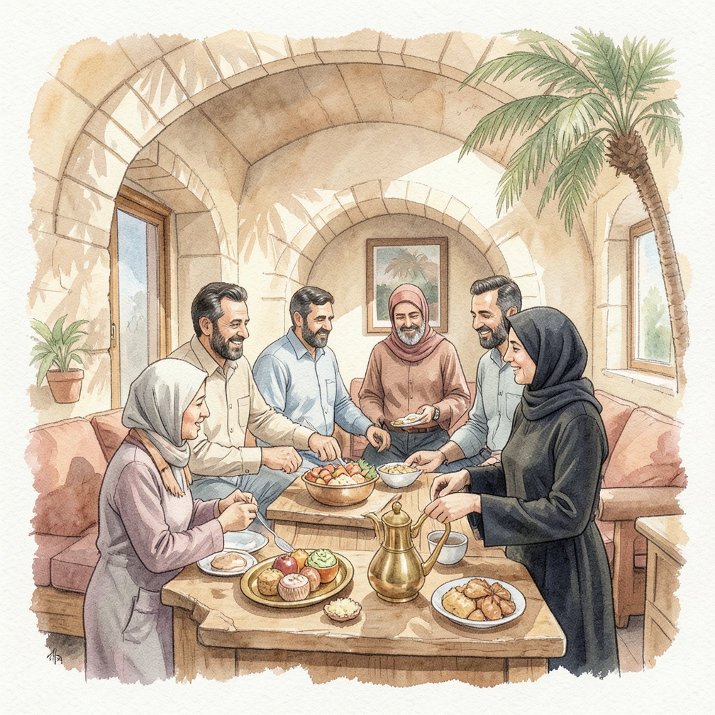 تقديم الطعام بطريقة منظمة