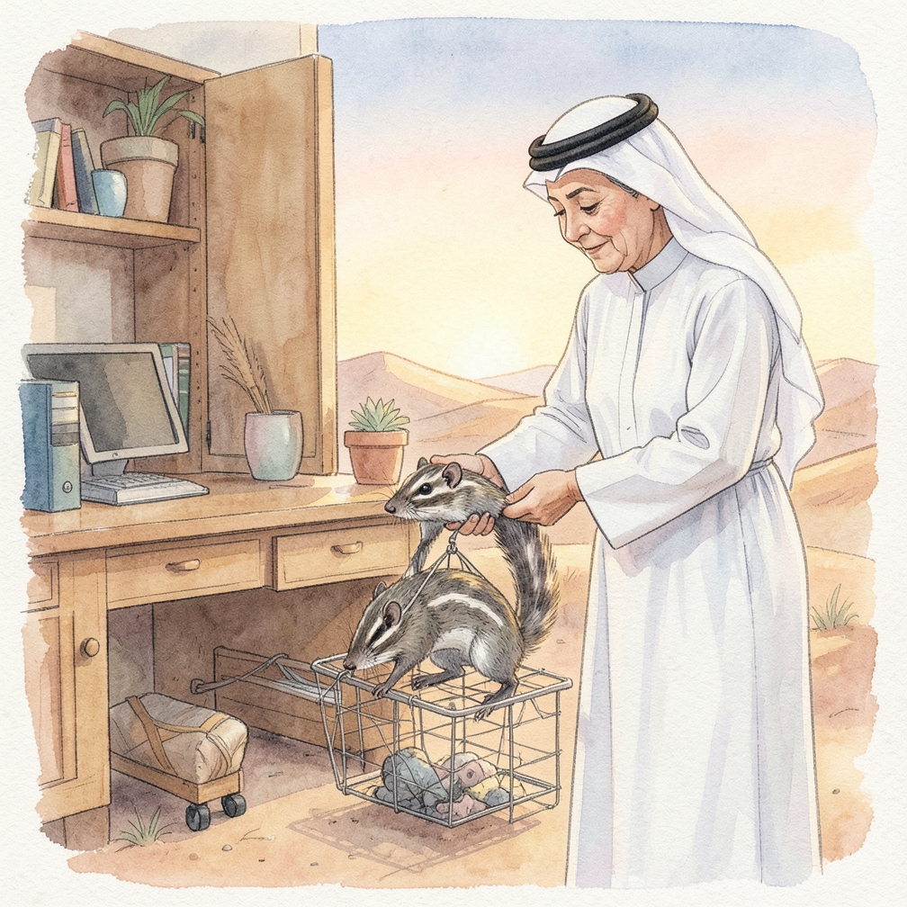 إطلاق السنجاب بحذر