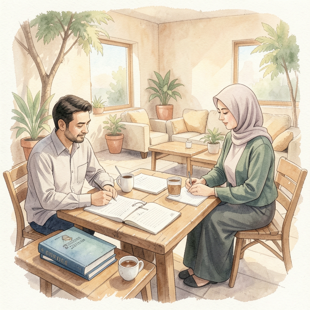 إعداد جدول دراسة