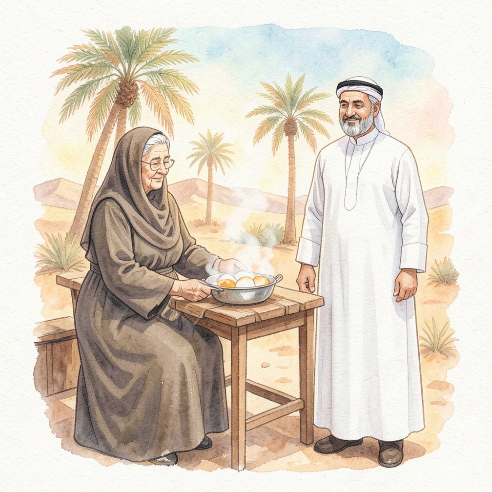 وضع البيض في طبق التبخير