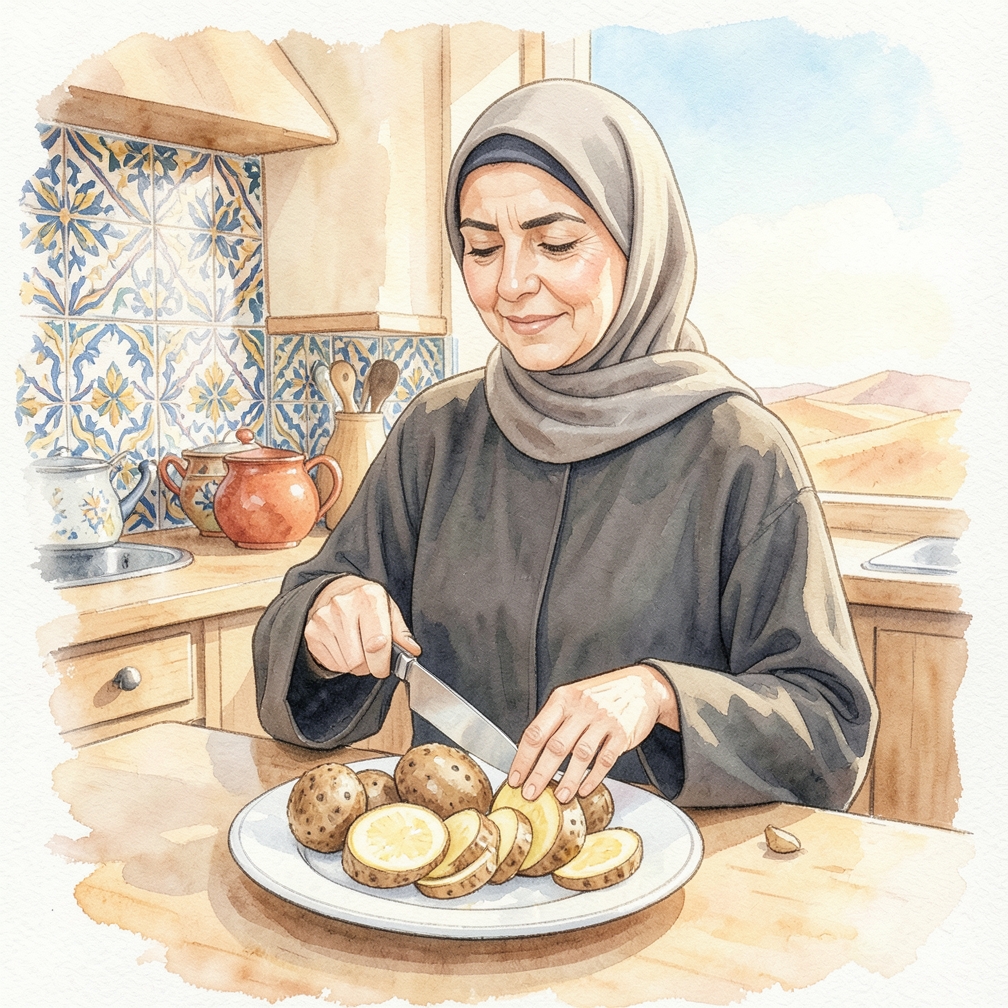 تقطيع ثمرة النوني — 2